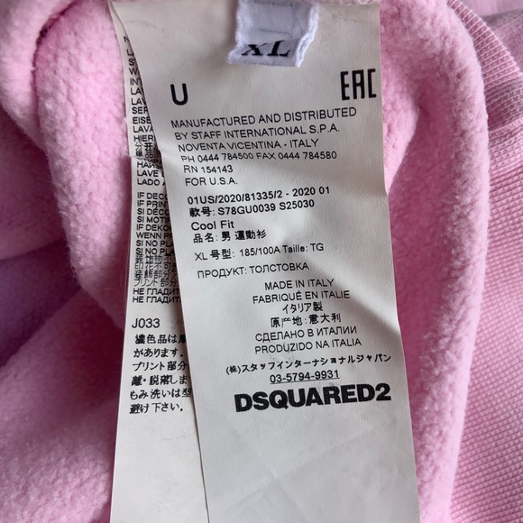 DSQUARED2 Pepsi Pink sweatshirt | XL - Picture 5 of 6